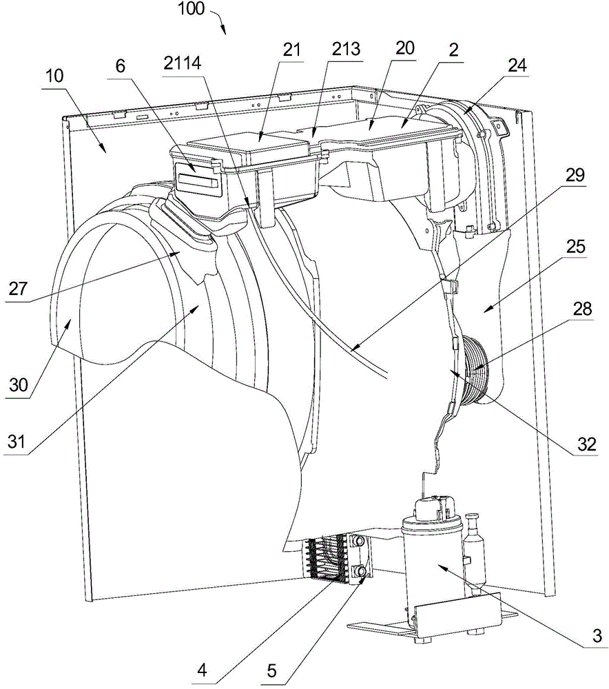 Clothes washing and drying machine with heat pump, heat pump, and application of heat pump in clothes washing and drying machine with heat pump