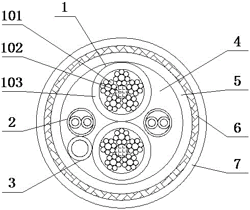 Cable for electric vehicle charging pile and manufacturing method thereof