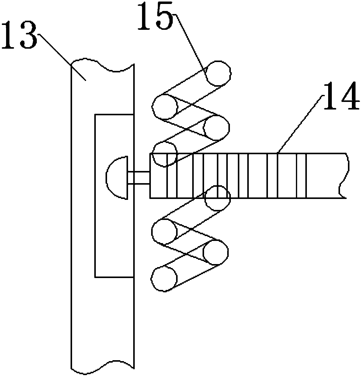 Environment-friendly oscillating and filter-pressing sewage treatment device