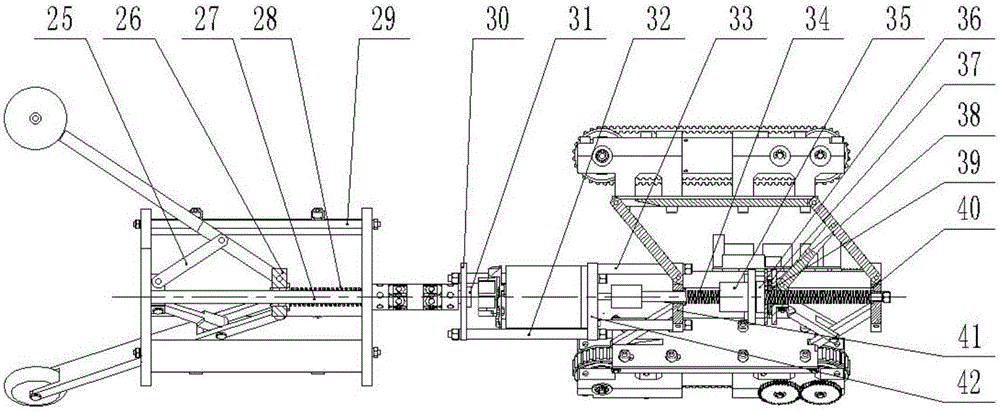 Crawler-type pipeline robot with active adaptation and self-adaptation functions