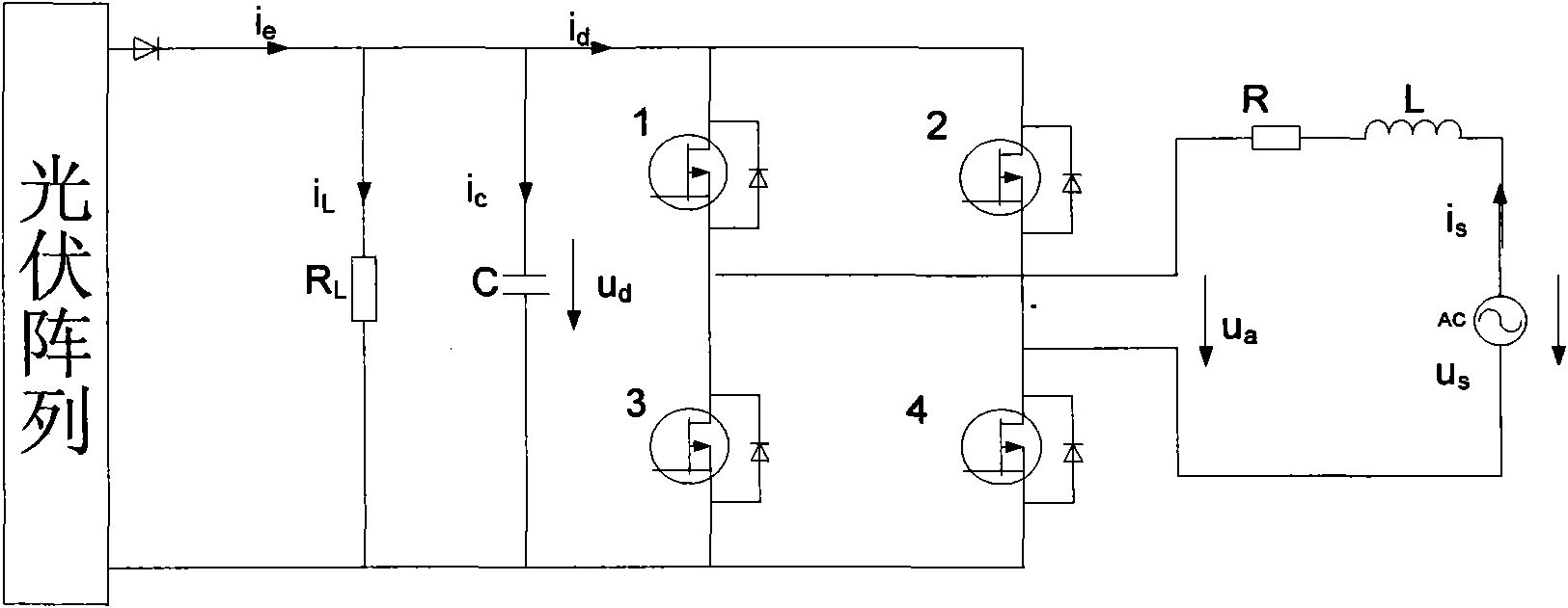 Active disturbance rejection control technology-based method for controlling synchronization of photovoltaic power generation system