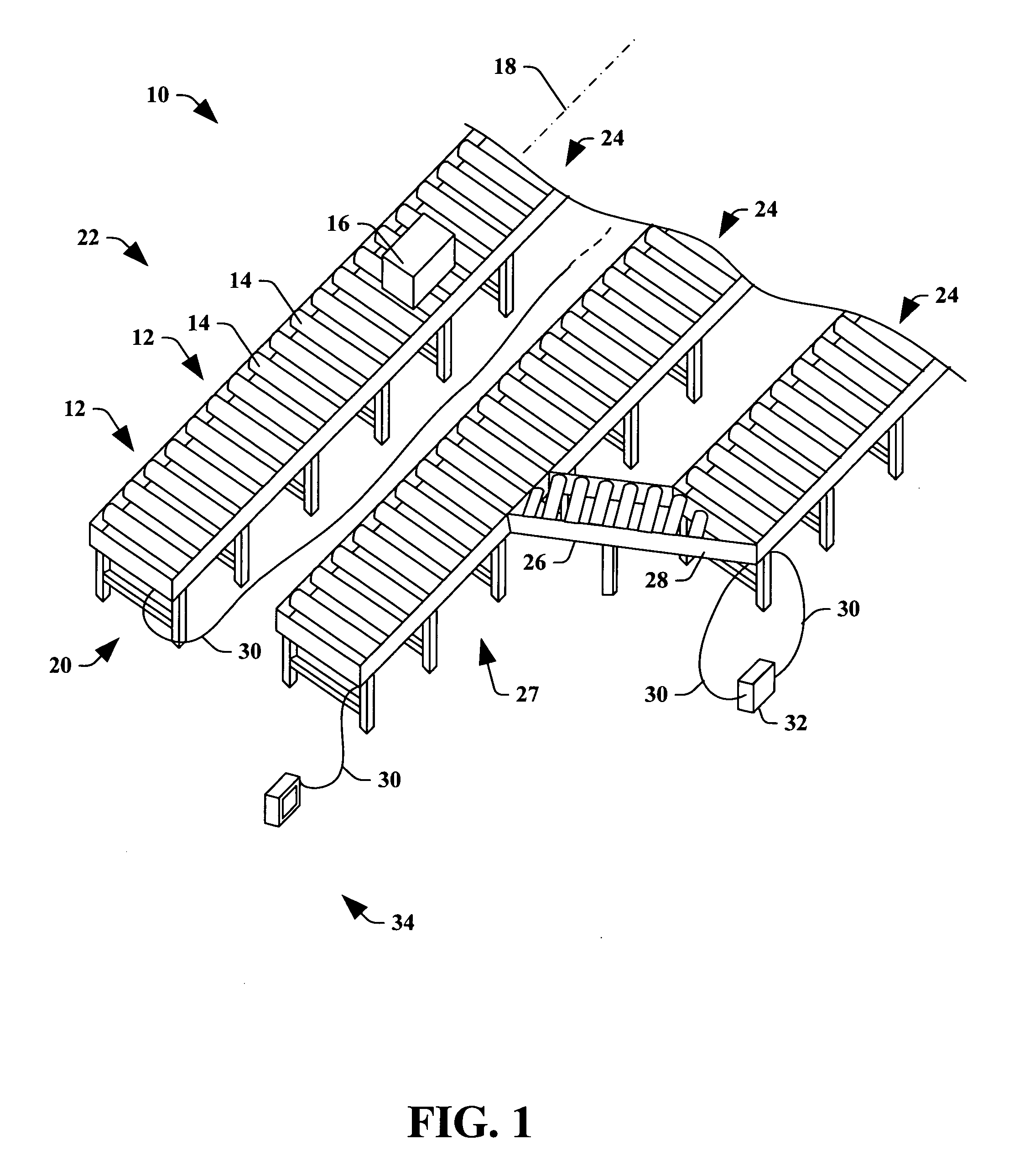 Driver board control system for modular conveyor with address-based network for inter-conveyer communication