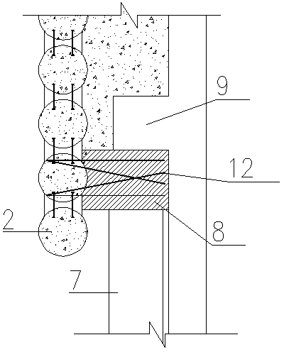 Large-diameter tube curtain support underground excavation construction super-shallow burying large-section subway station structure and construction method