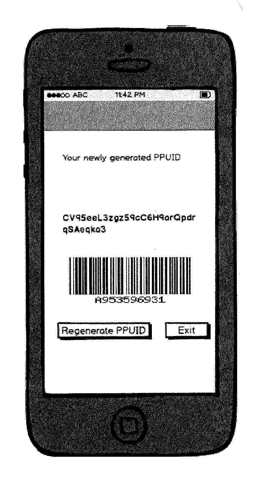 Mobile transaction devices enabling unique identifiers for facilitating credit checks