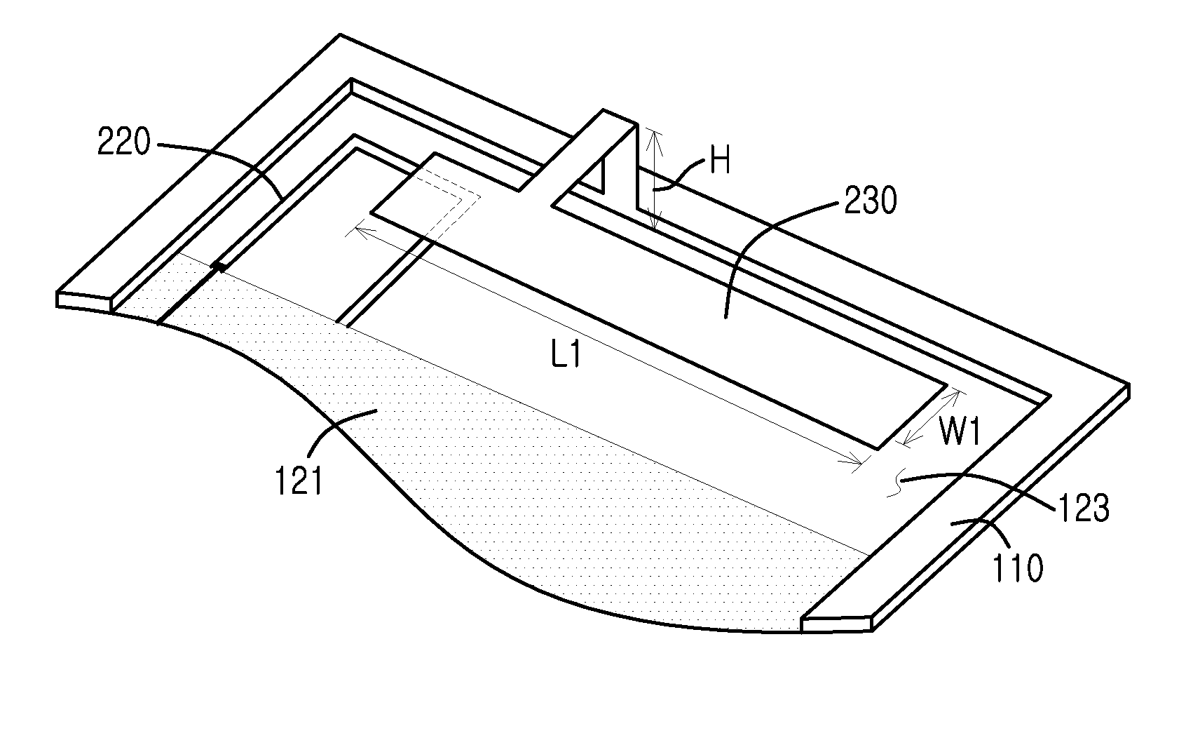 Antenna device for a portable terminal