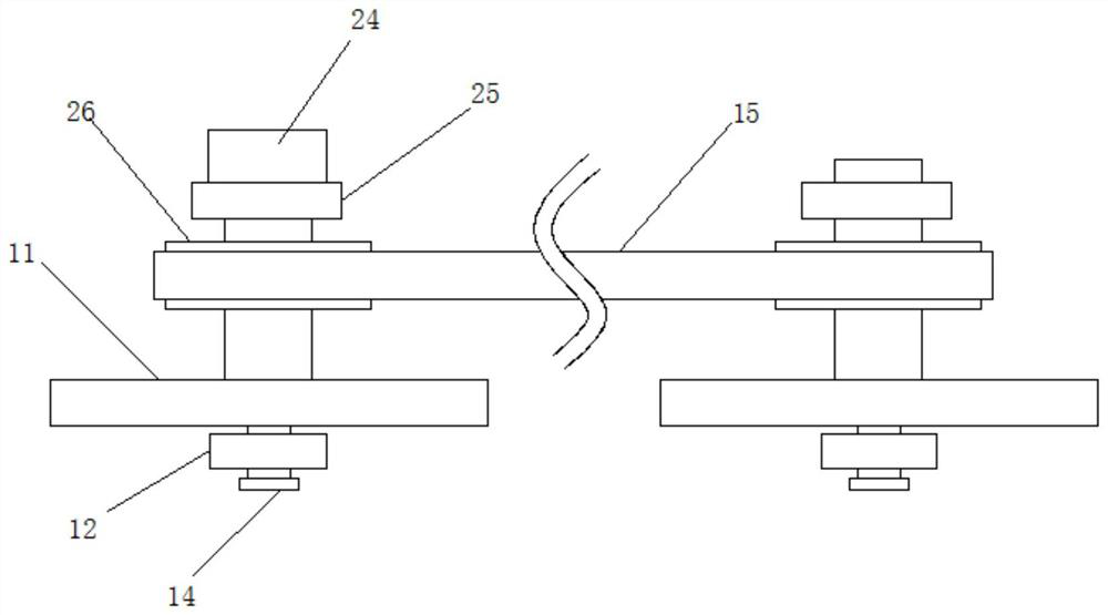 A turntable-driven adjustable water pipe routing slotting device for architectural decoration