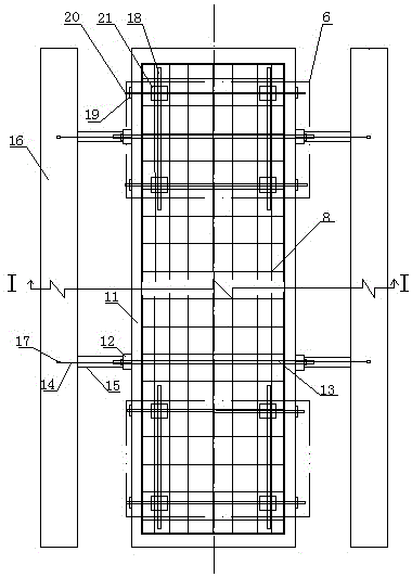 Reinforcing construction method for foam core die precast hollow plate beam