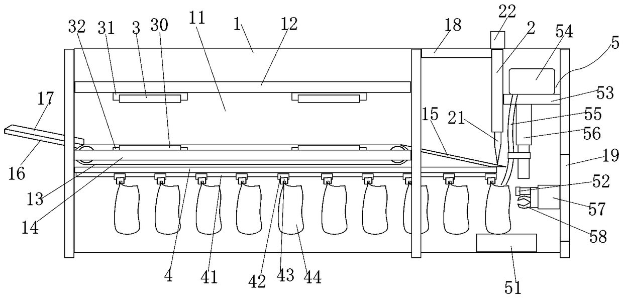 High-voltage electric field sterilization and vacuum packaging device for rice processing