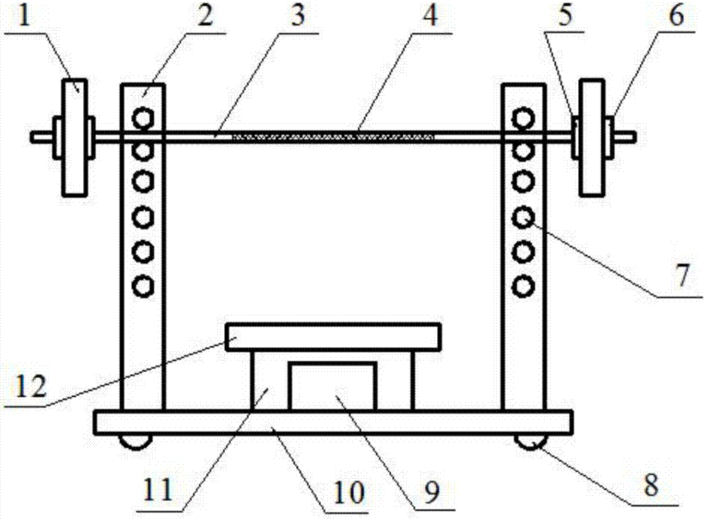 Inflated type safe and vertical bench press fitness apparatus