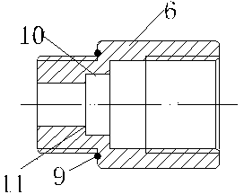 Vertically-mounted food discharging valve