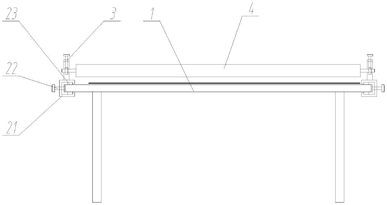 Fabric leveling working platform