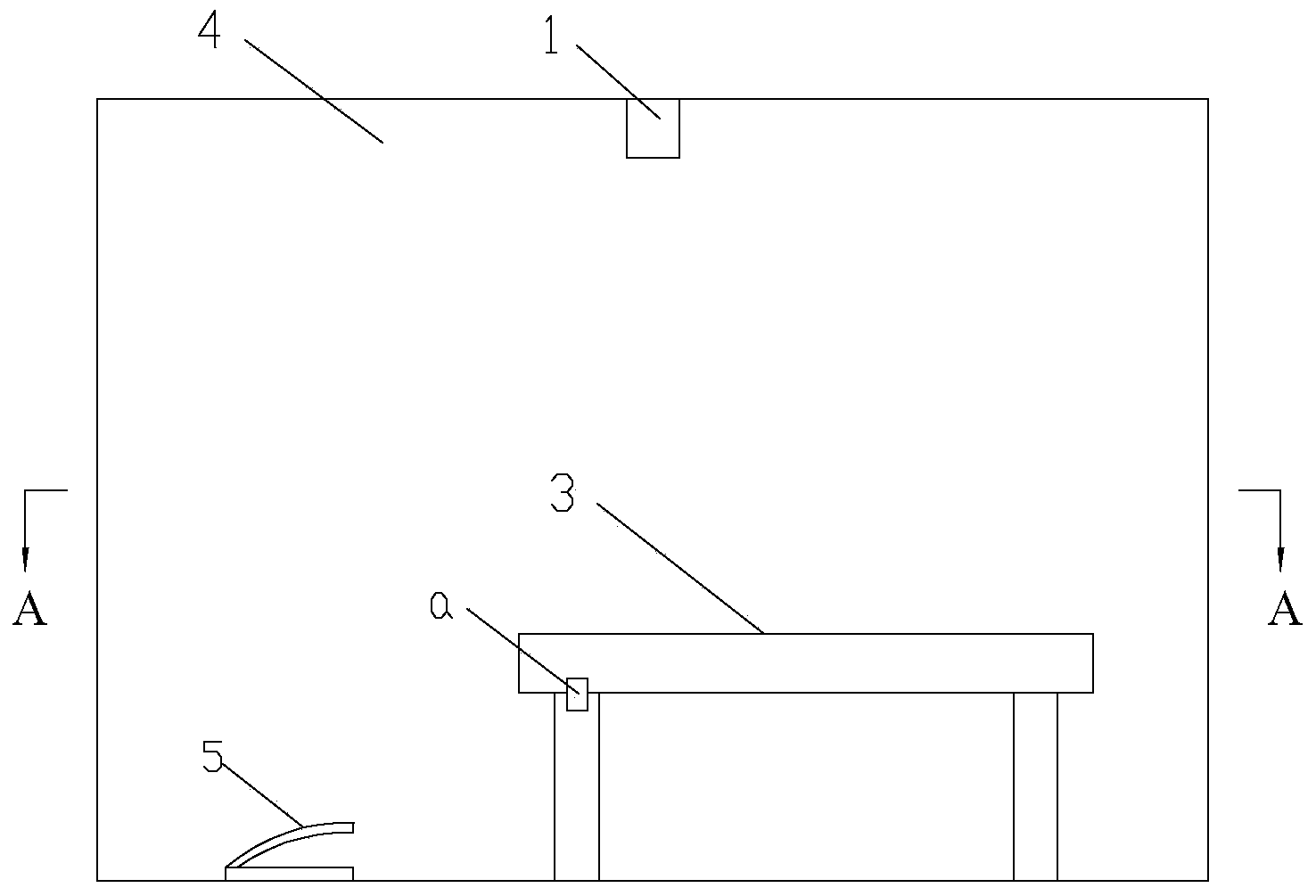 Balance ability training device based on projection system