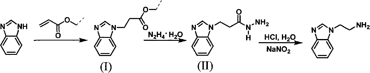 Method for synthesizing 2-(1-benzimidazolyl) ethylamine