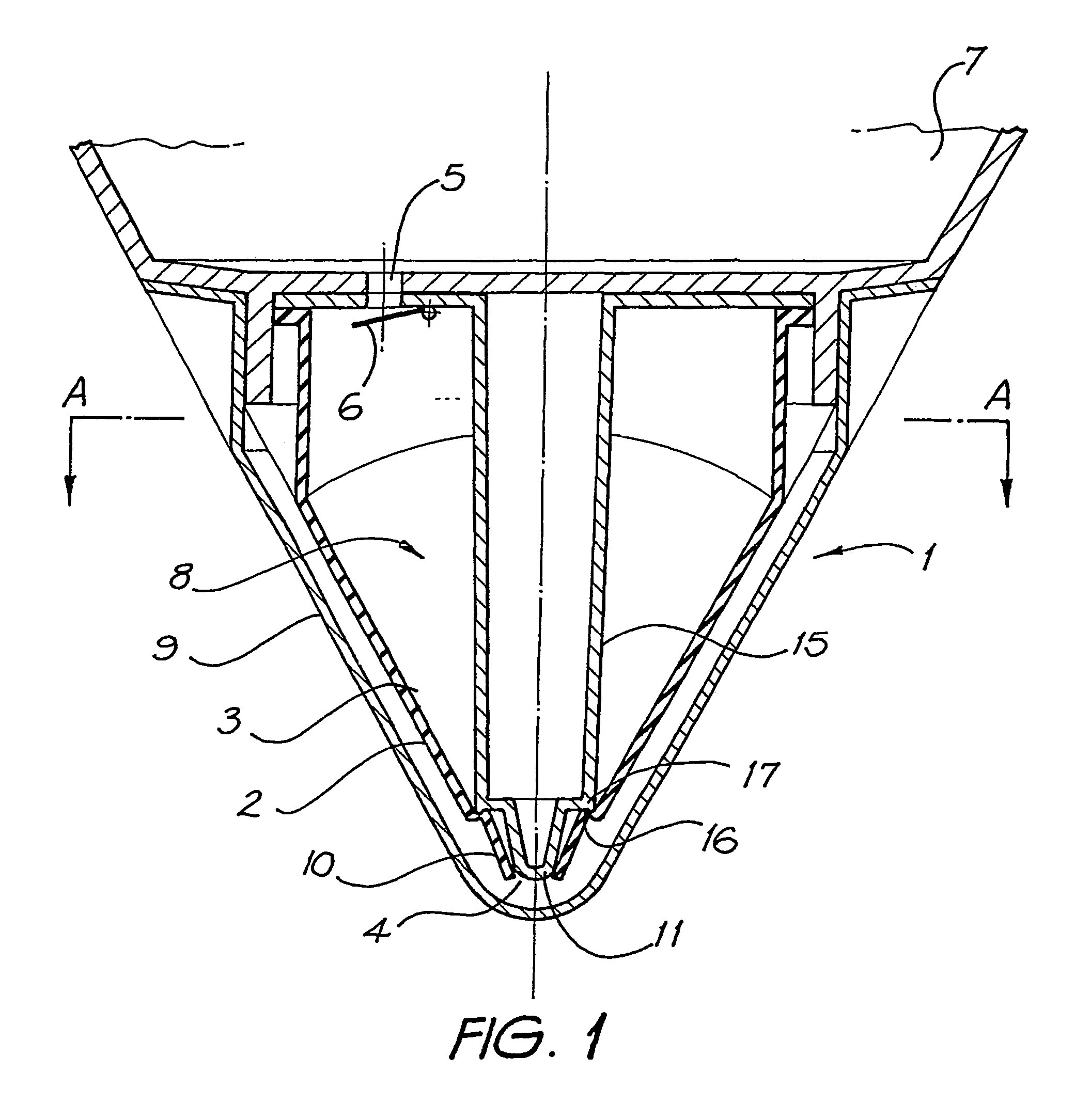 Pump for dispensing flowable material