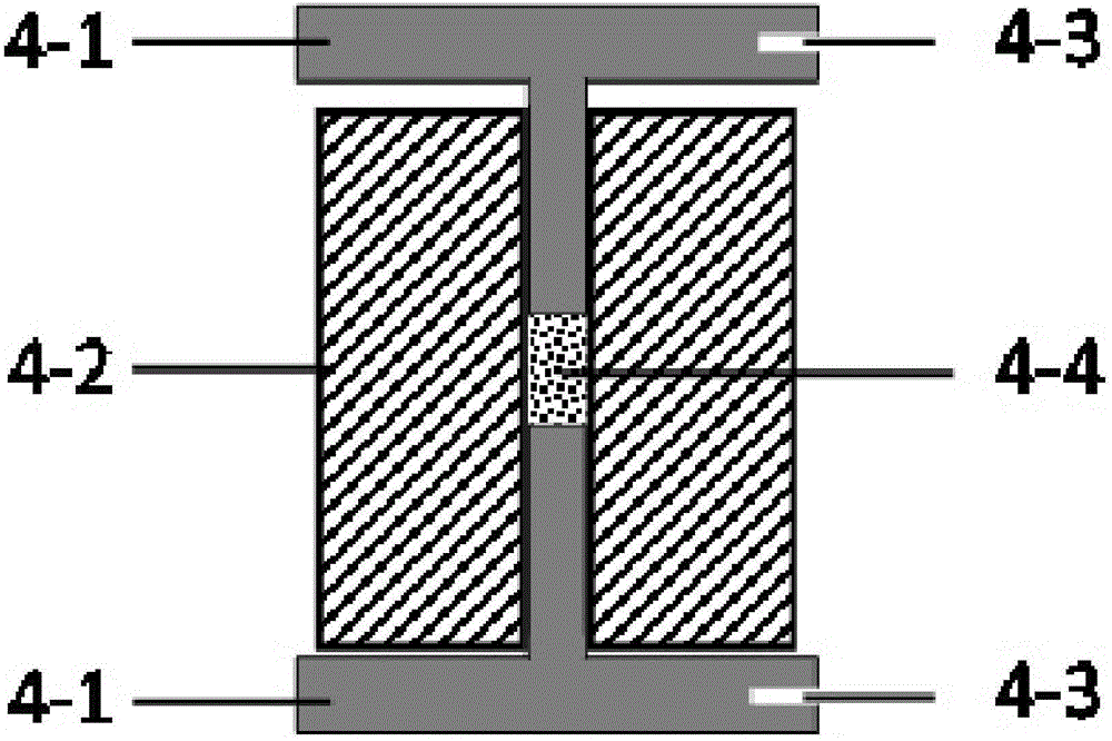 Pressure intensity-controllable solid power electric conductivity test device