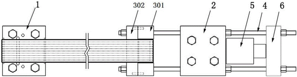 Multilayer carbon fiber cloth tensioning and anchoring device and method for concrete structure reinforcing