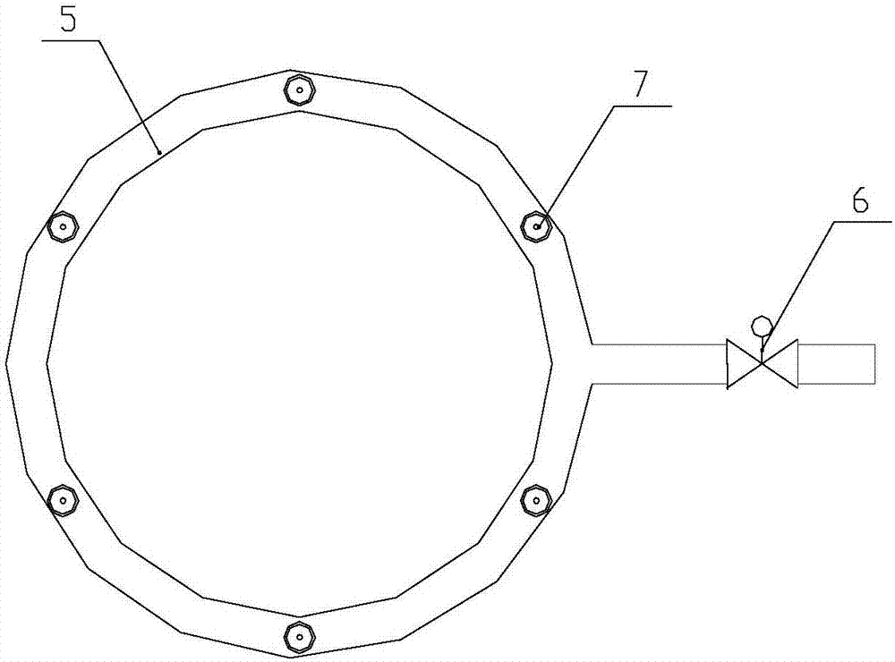 Water curtain type dust-free ash discharge device