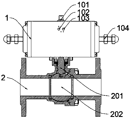 Total-travel regulating pneumatic valve