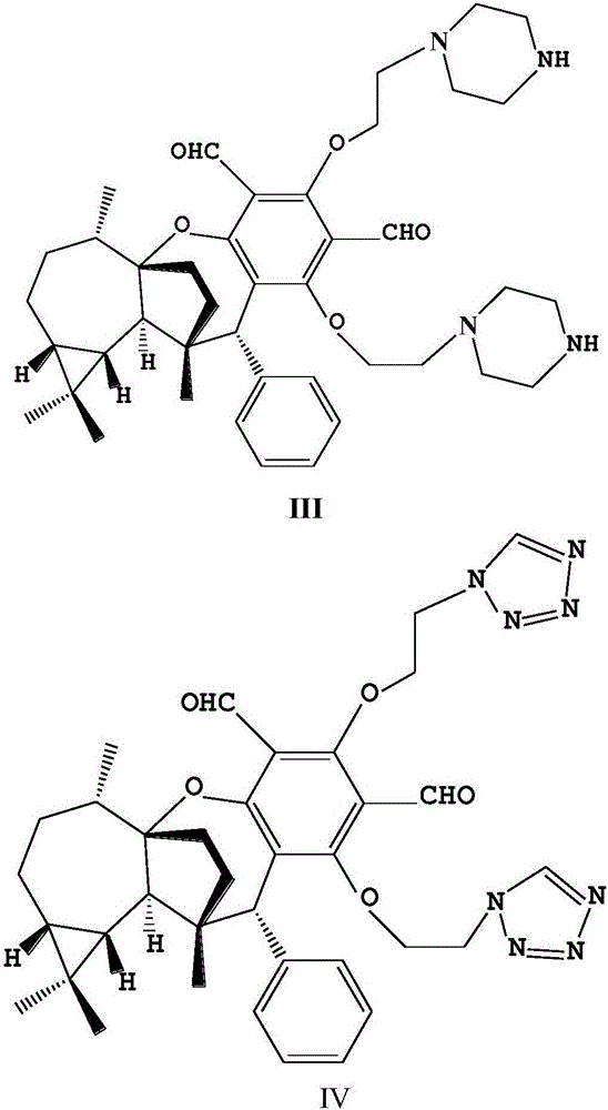 Application of composition of piperazinyl and 1H-tetrazole-based derivatives of Psiguadial A in resisting liver fibrosis