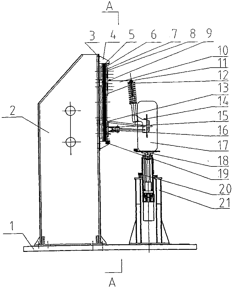 Multifunctional test bed for simulating condition by one-quarter suspension of vehicle