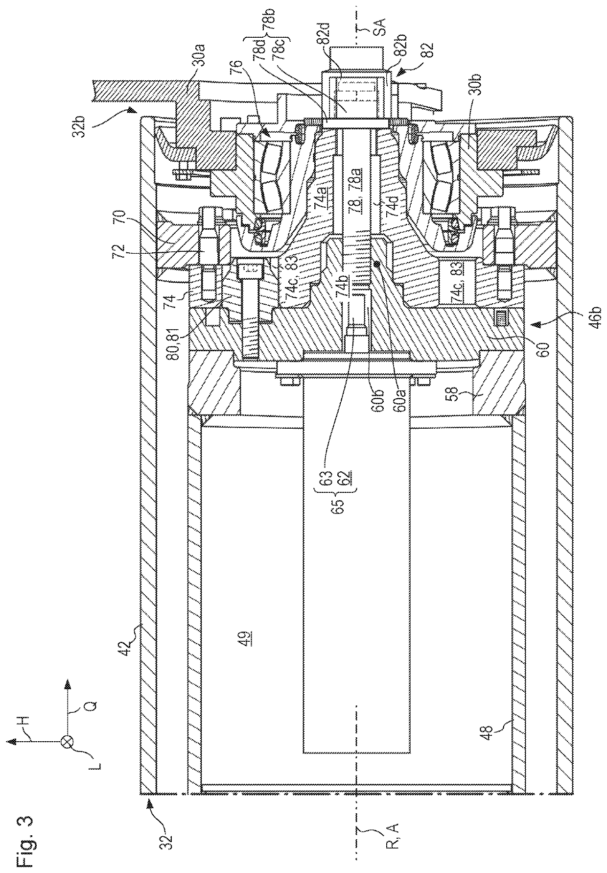 Earth working machine whose working apparatus is displaceable out of its operating position using an onboard actuator