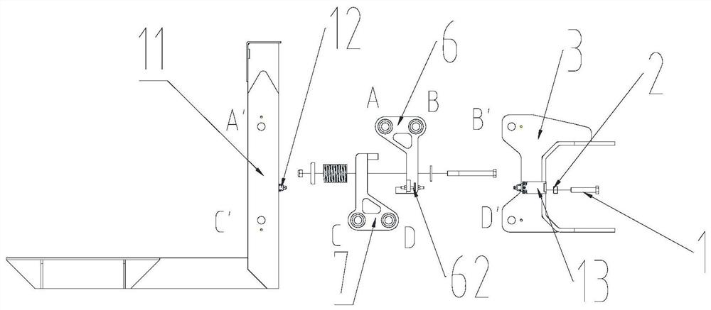 A work bucket load sensing mechanism and aerial work vehicle