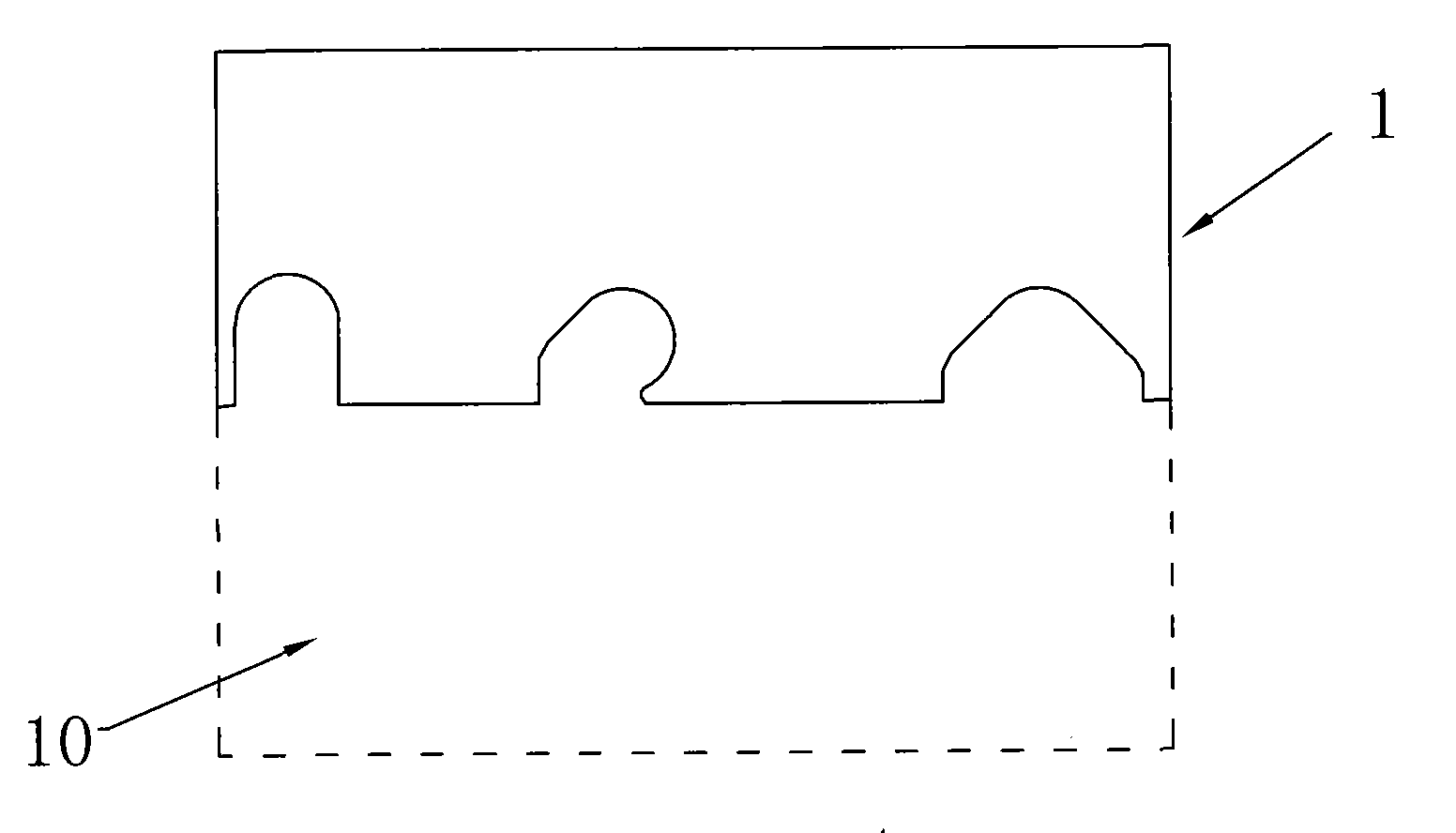 Windowing structure for pressing dry film before plating of goldfinger of module board