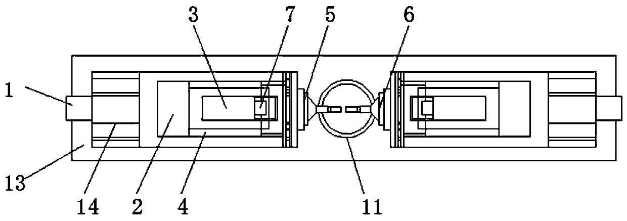 Automatic control system for unstacking, stacking, fixing, arranging and pushing of shot blasting equipment