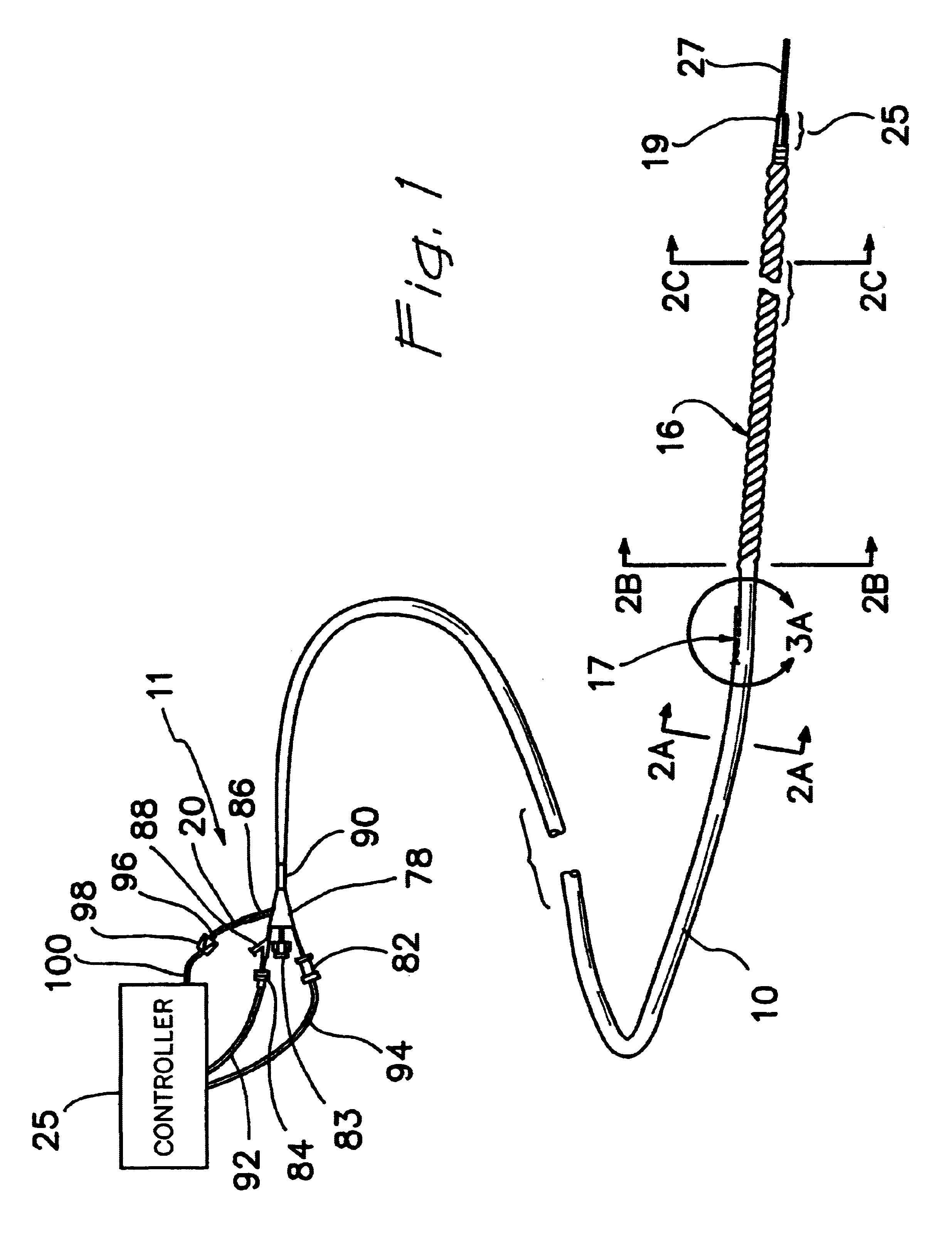 Catheter system with on-board temperature probe