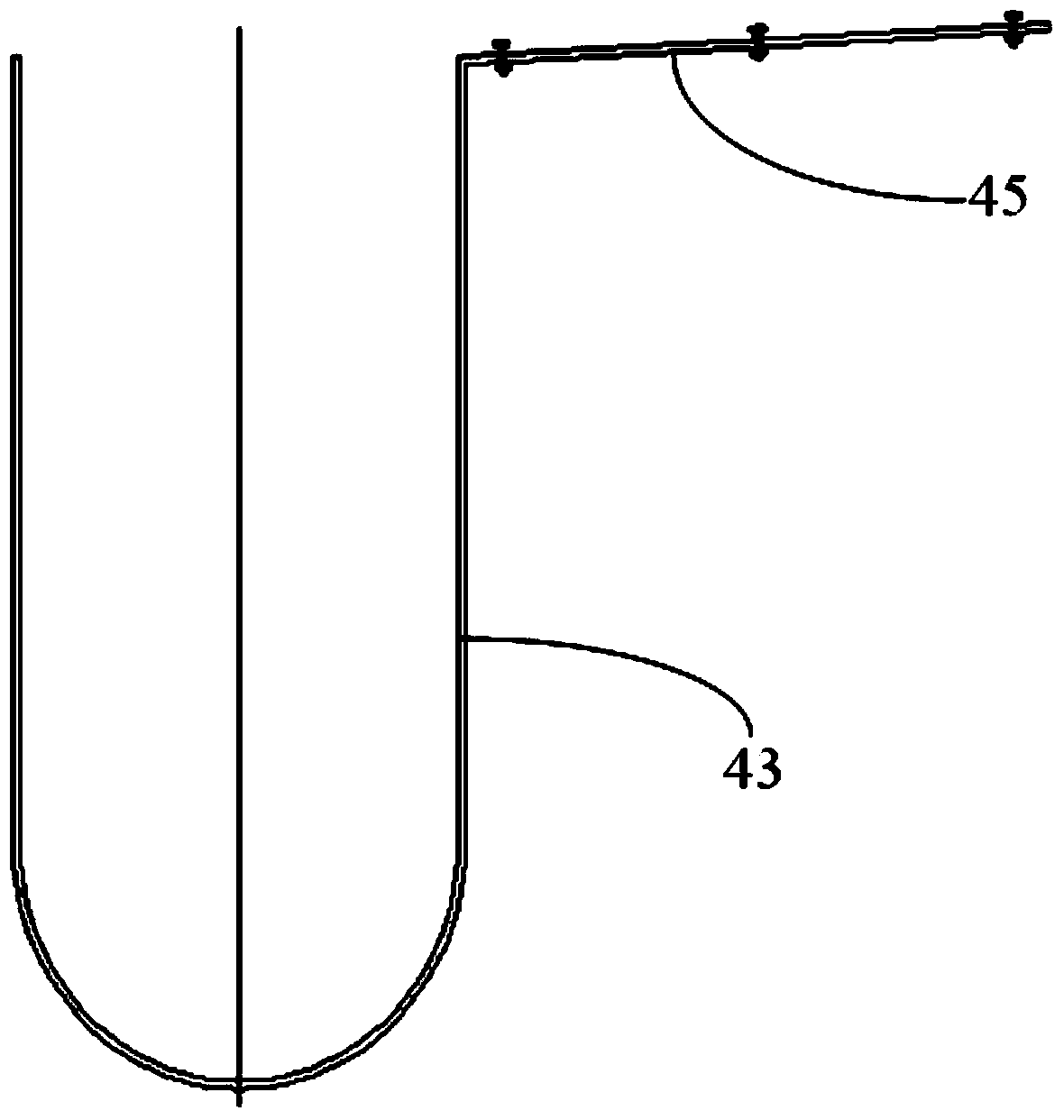 Water collecting device for nuclear power plants and high tower with same