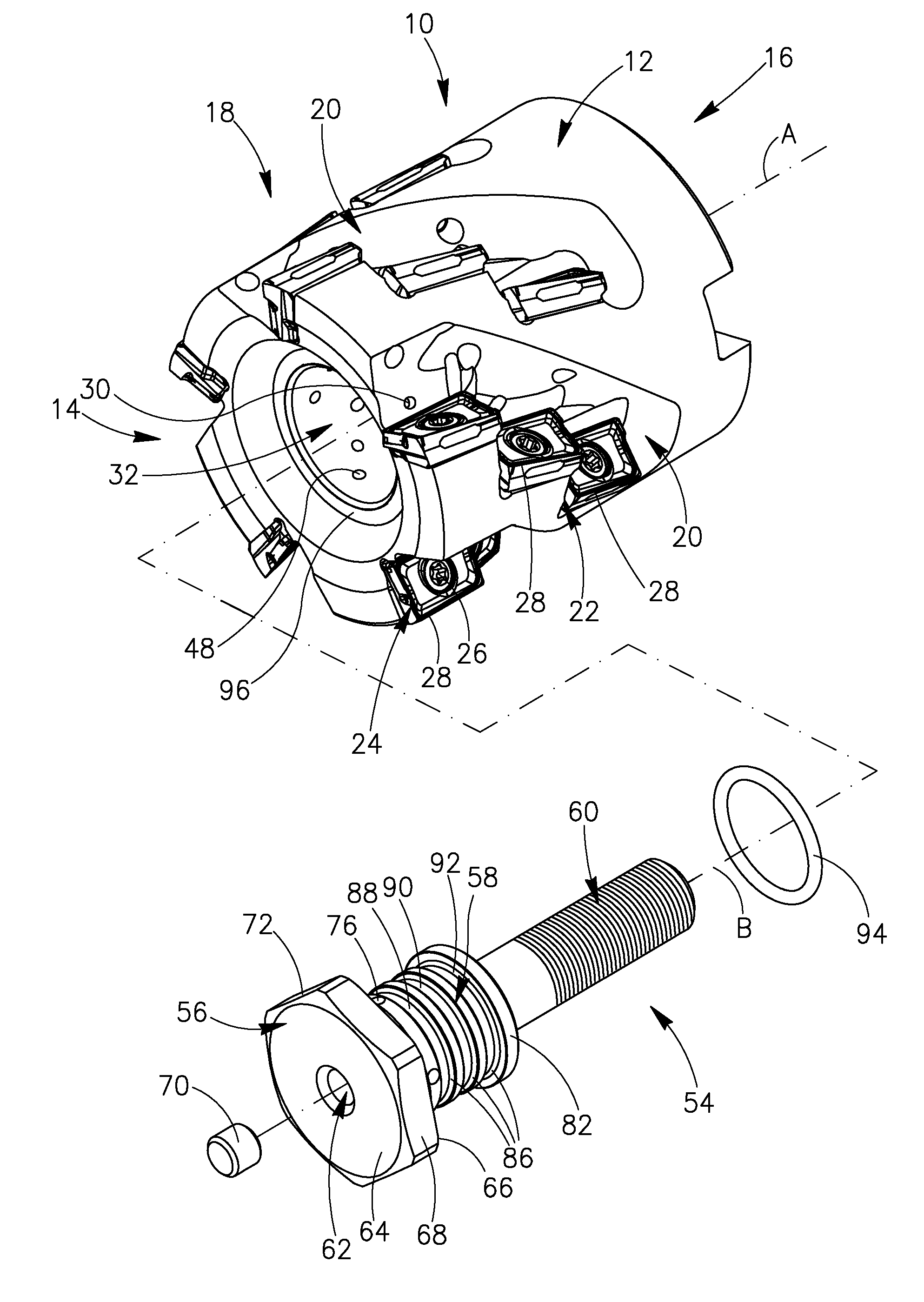 Rotary Cutting Tool Having an Adjustable Cooling Mechanism