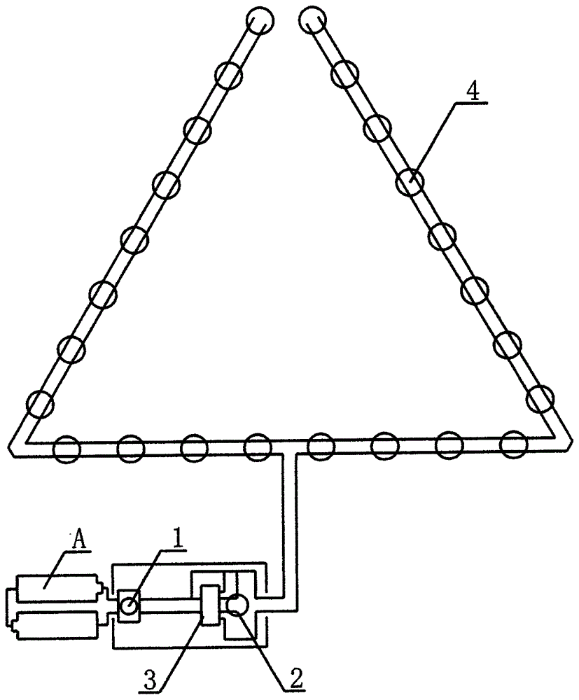 Intelligent warning triangle with automatically adjustable visibility