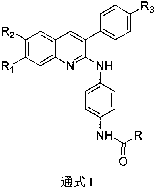 3-aryl quinoline compound as well as preparation method and medical application thereof