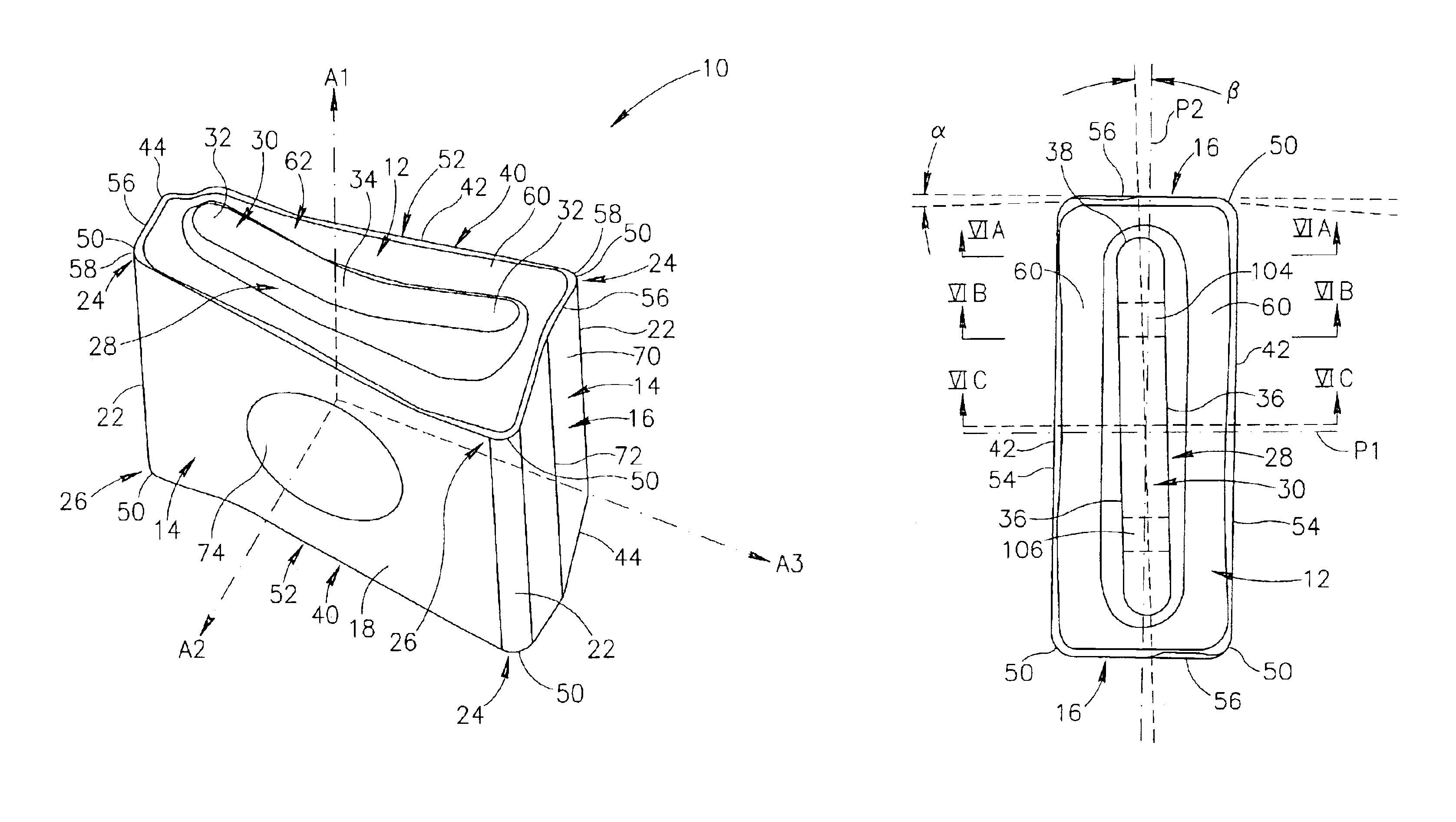 Tangential cutting insert and milling cutter