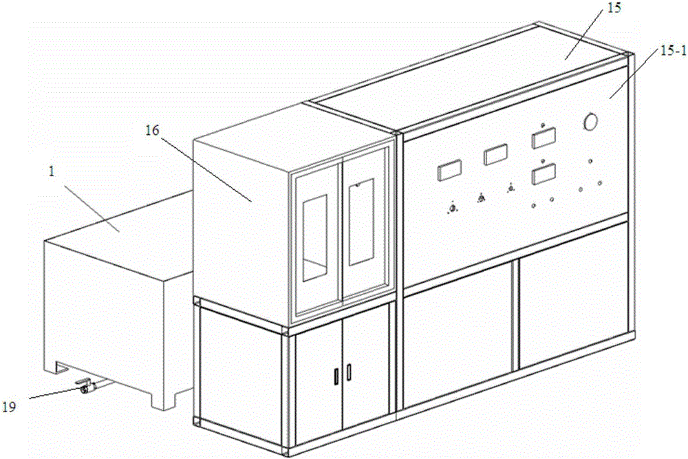 Water flow rate testing device of turbine blade of aviation engine