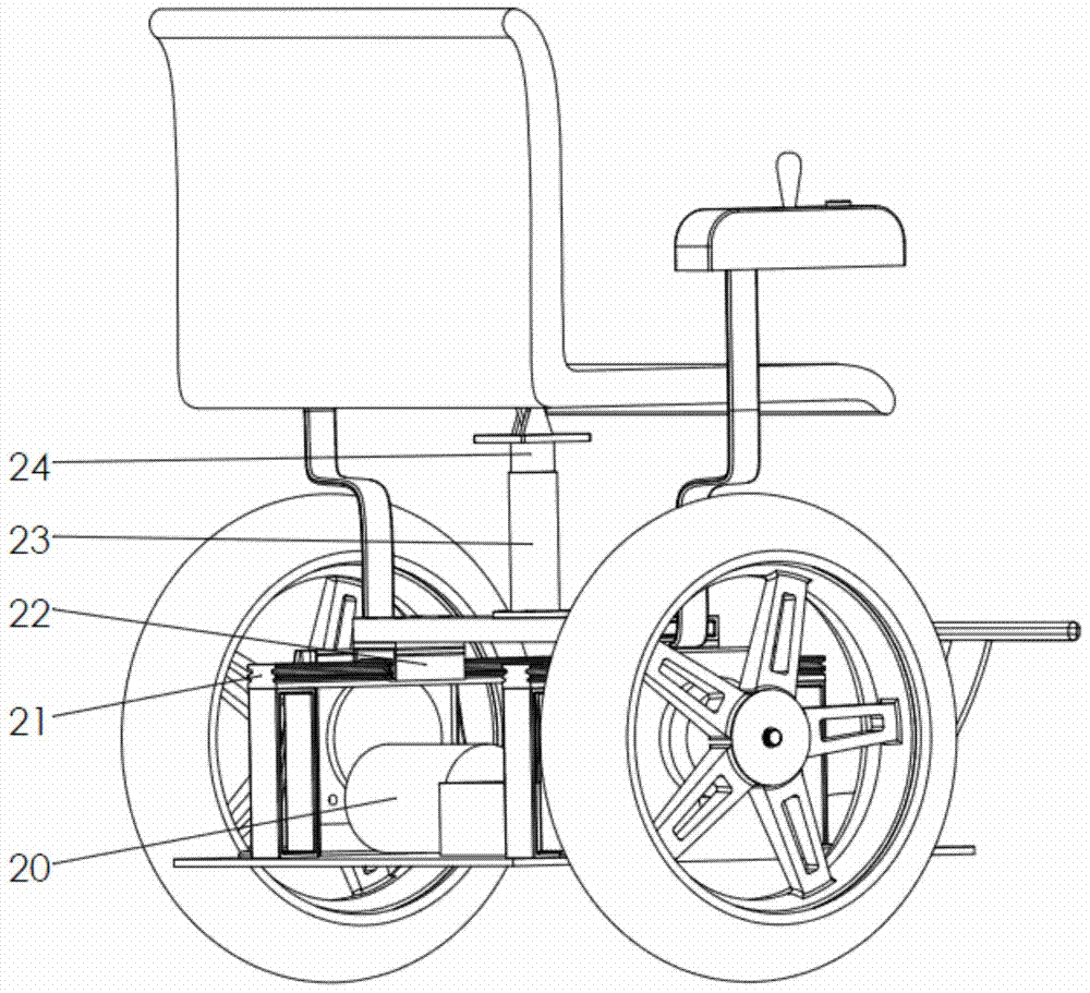 Double-control type two-wheel self-balancing intelligent vehicle