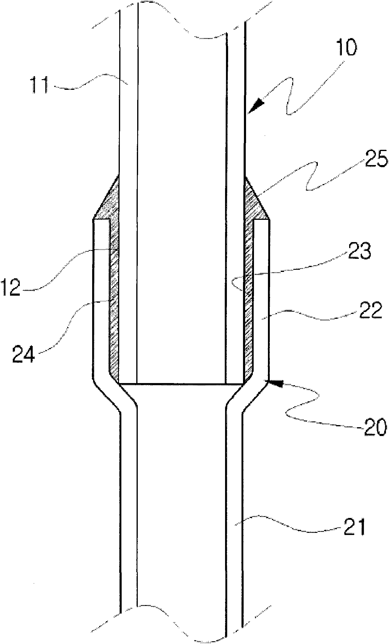 Binding pipe body and binding method of pipe body used of brazing