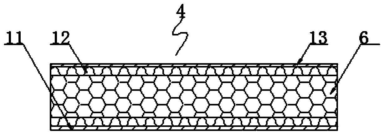 Building wallboard structure based on foam material