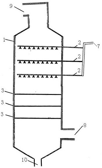 Mesh plate for boiler denitration elution tower and boiler denitration elution tower