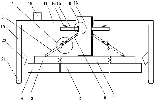 Abrasive grinding tool with dust removing function