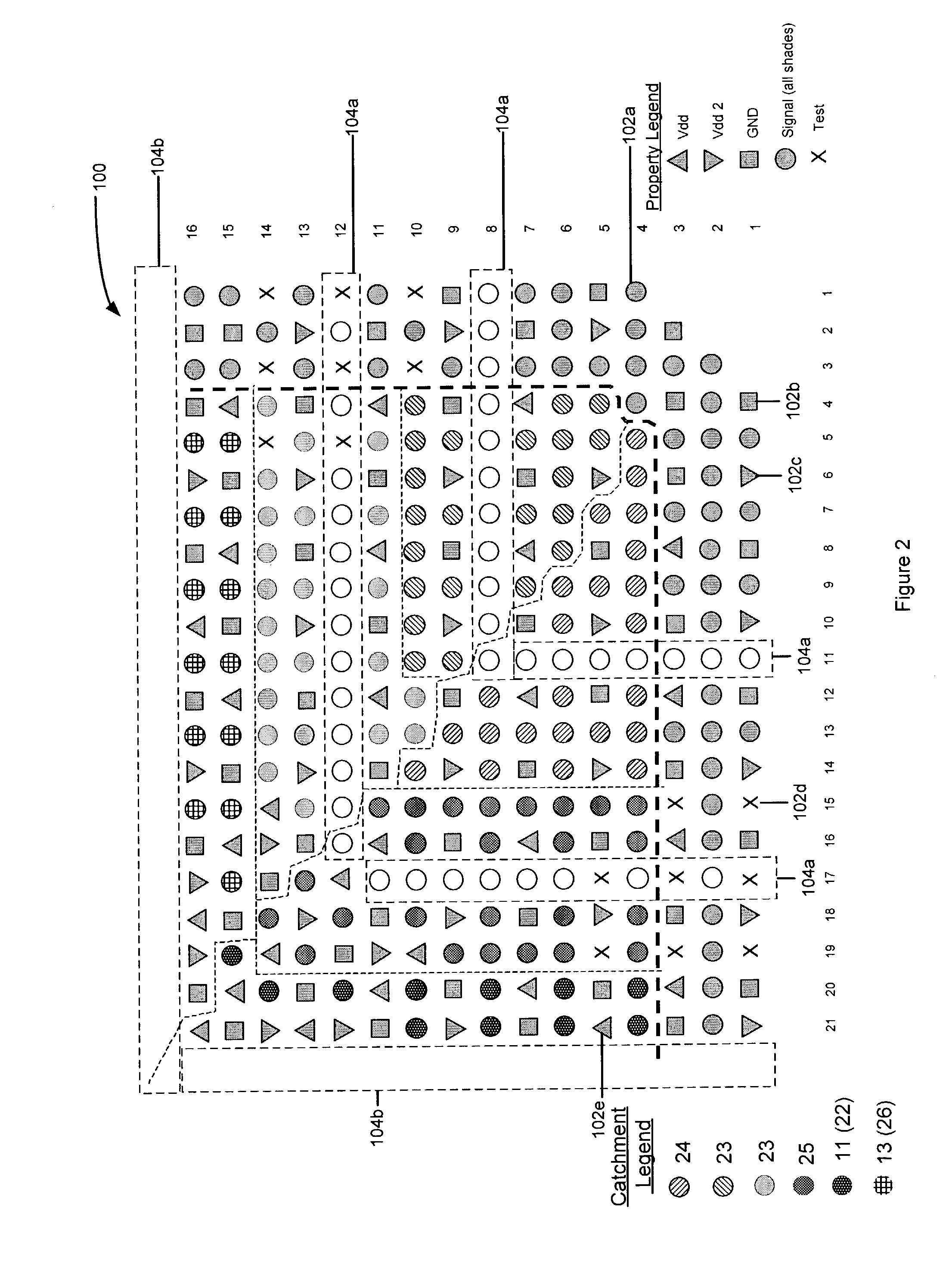 Techniques for reducing the number of layers in a multilayer signal routing device