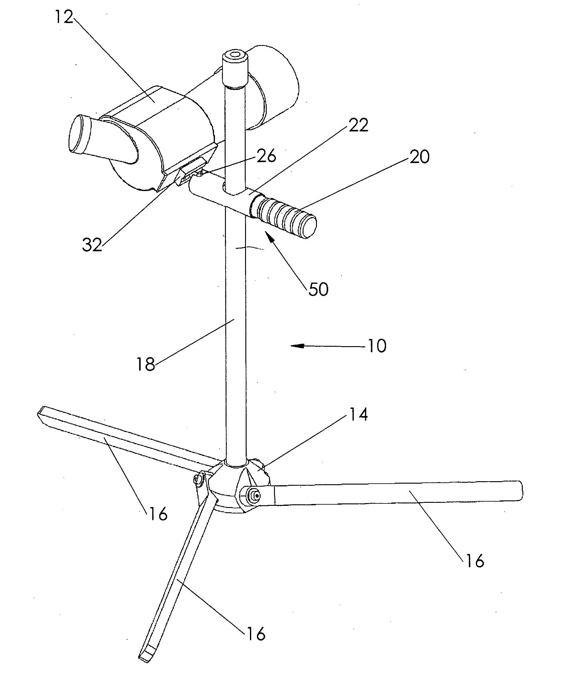 Quick-adjusting mounting head