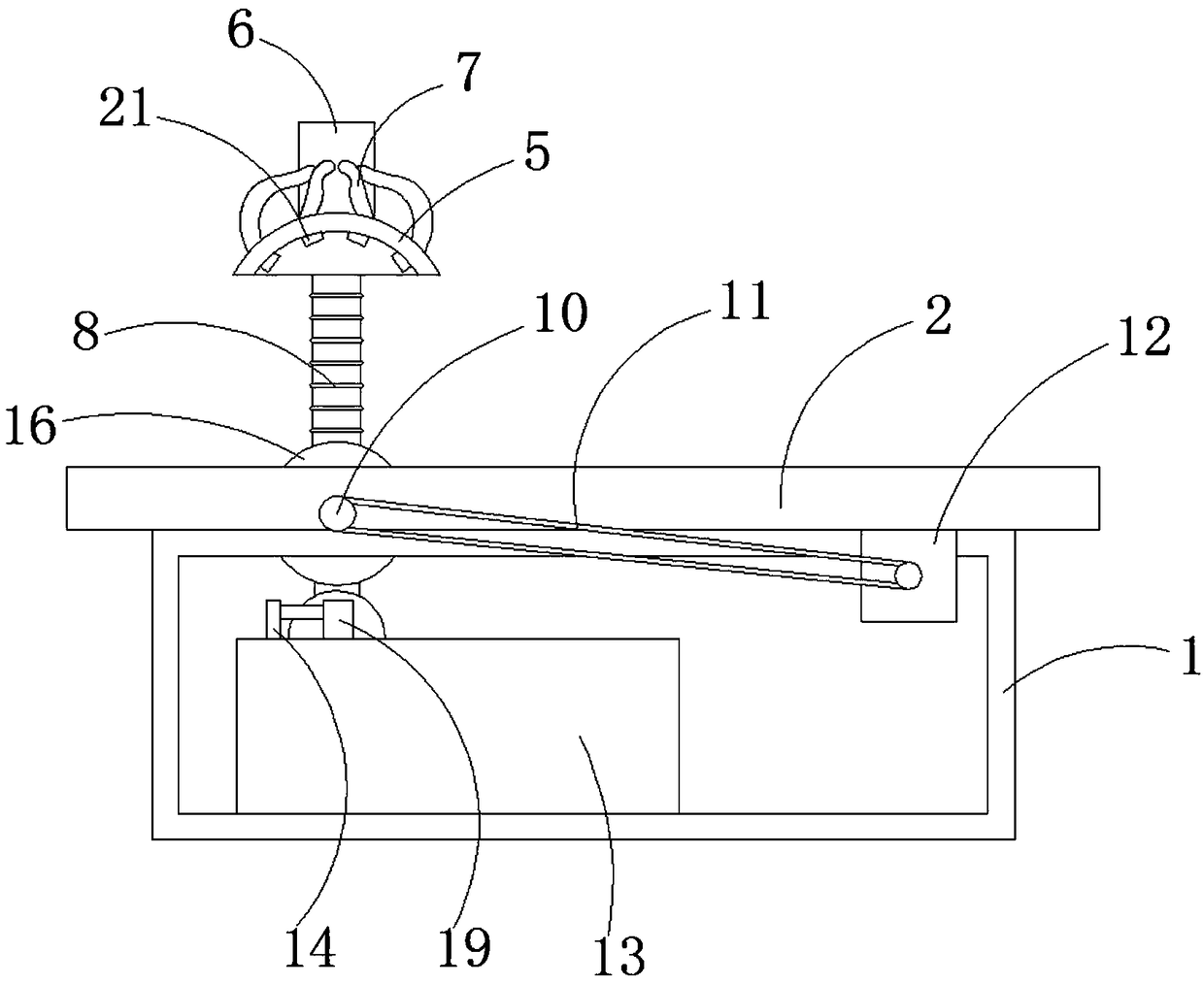 Panel processing device facilitating wood bit collection