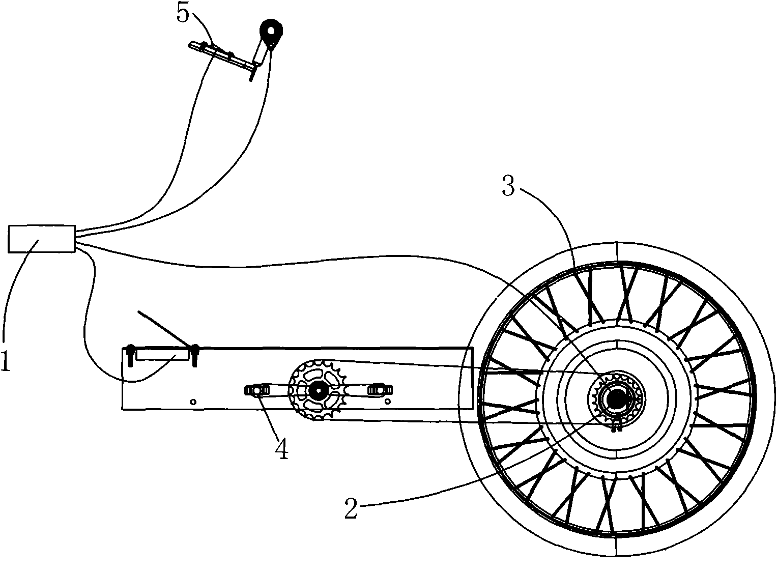 Traveling direction control device of four-wheel electric/foot-operated dual-mode vehicle