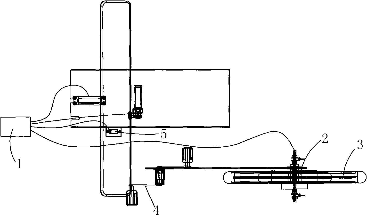 Traveling direction control device of four-wheel electric/foot-operated dual-mode vehicle