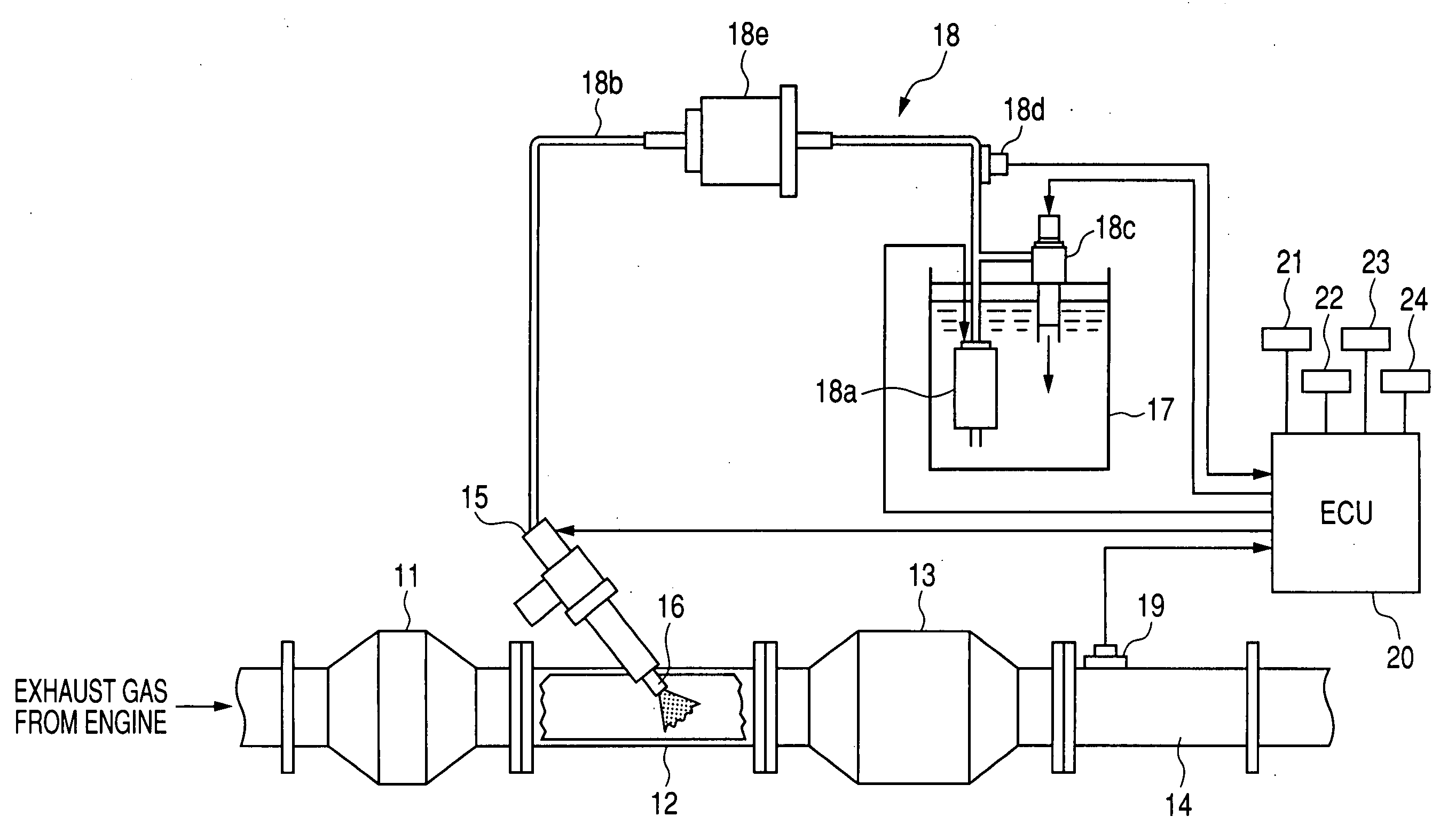 Reducing agent spray control system ensuring operation efficiency