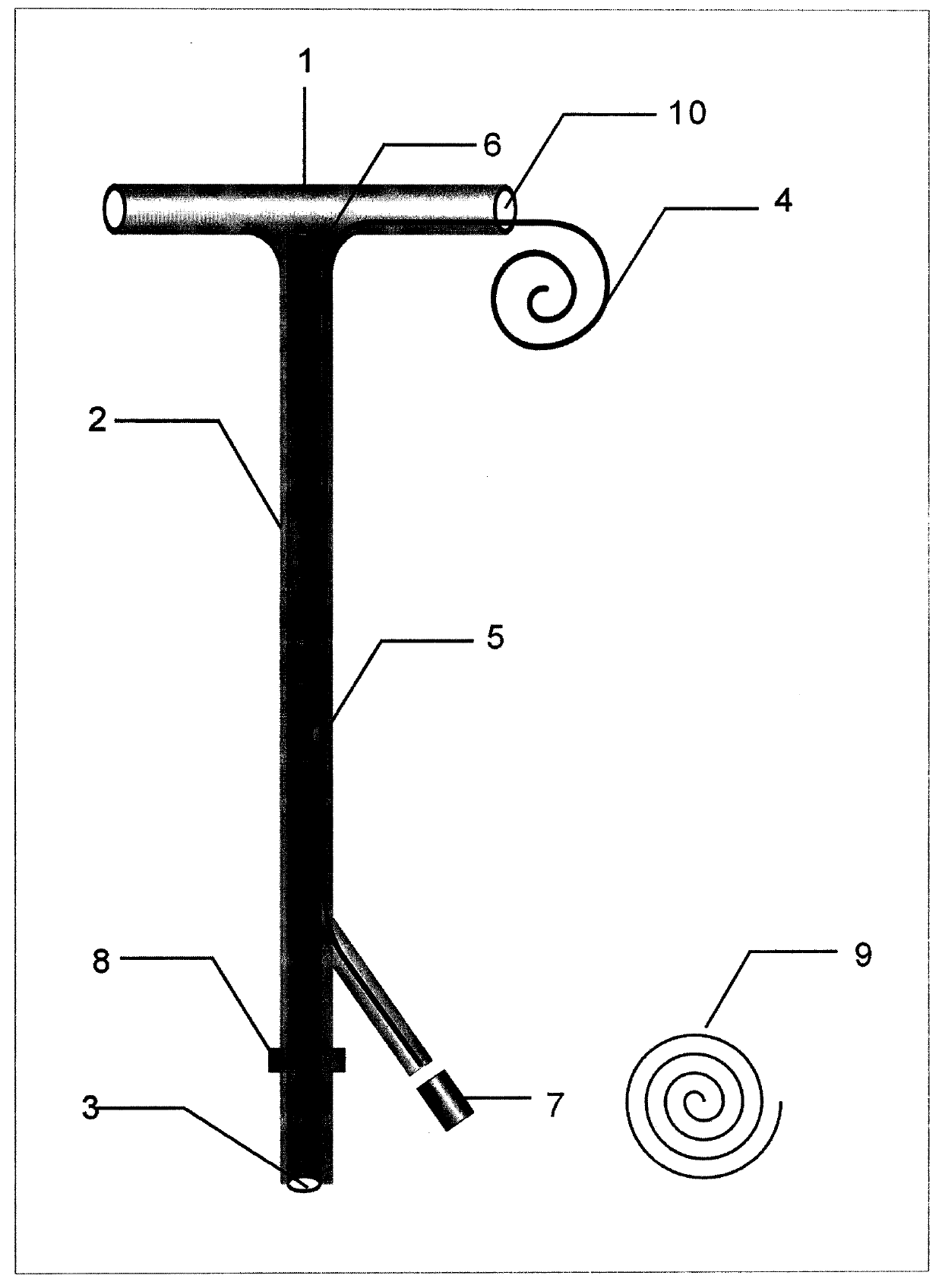 Bile reinfusion type double-cavity T-shaped tube