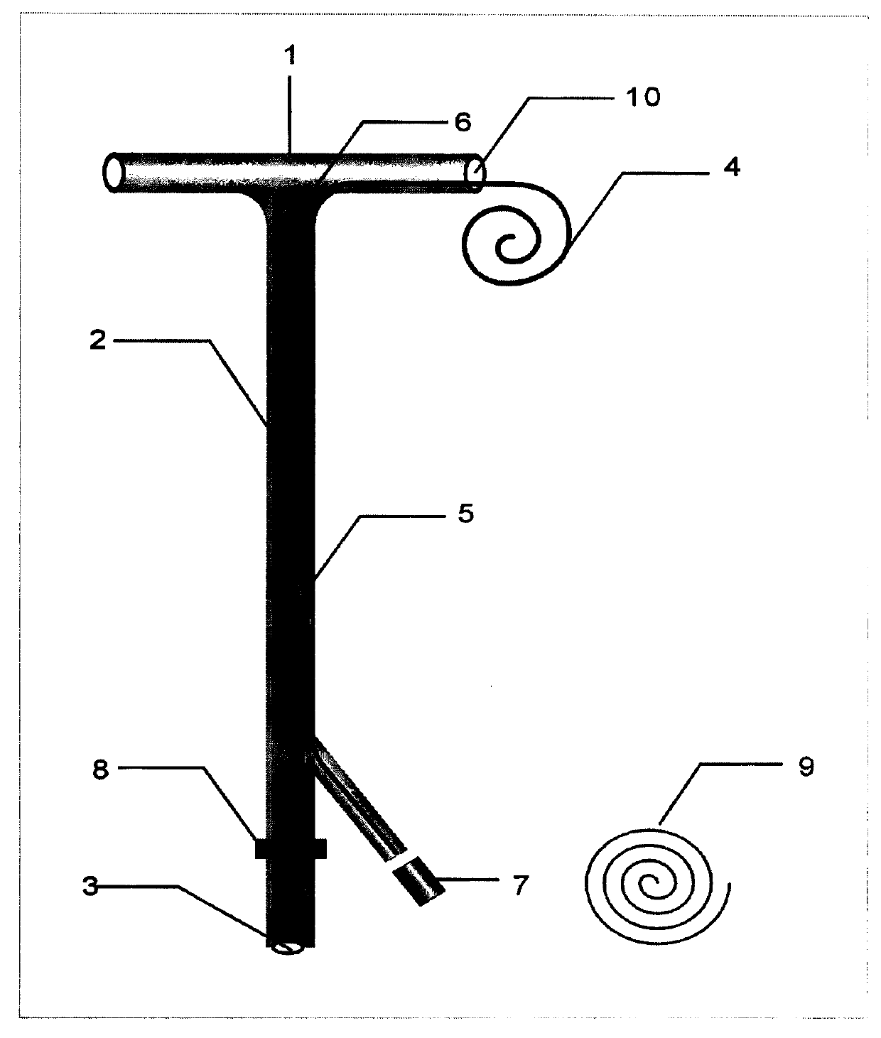 Bile reinfusion type double-cavity T-shaped tube