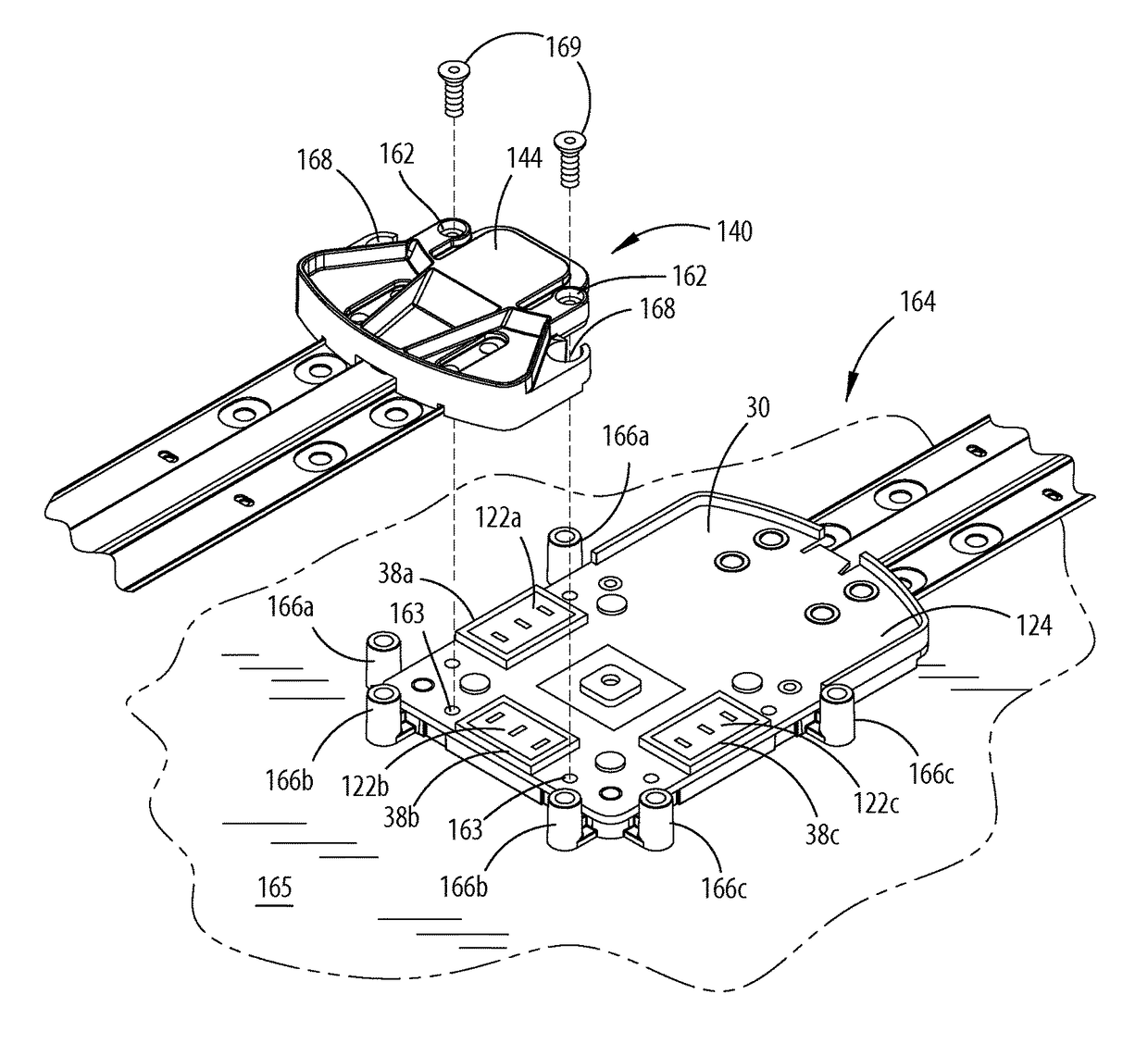 Floor power distribution system