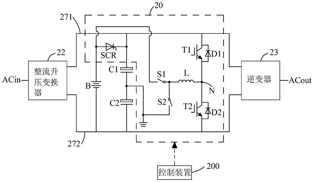 Charge-discharge balance converter for uninterruptible power supply
